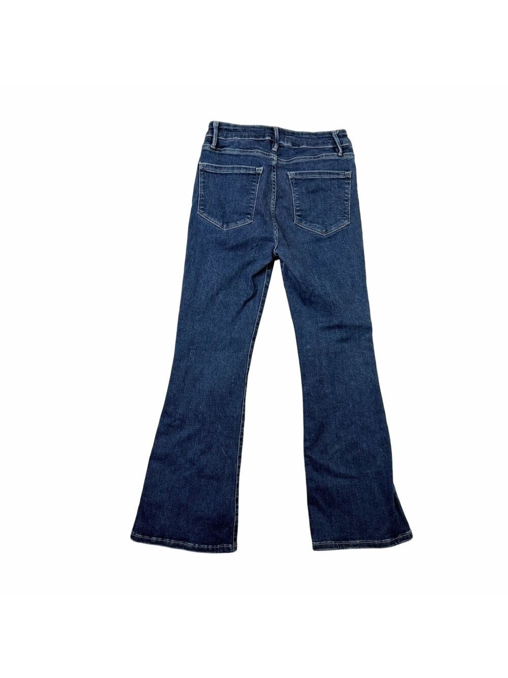 FRAME Le One Crop Mini Boot Jeans Women’s 1 (Fits 25) Medium Wash Stretch - Picture 2 of 9